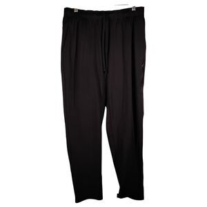 SKORA sweatpants mens L Large black jogger drawstring tapered leg polyester